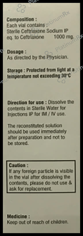 Clarocef 1000 Injection