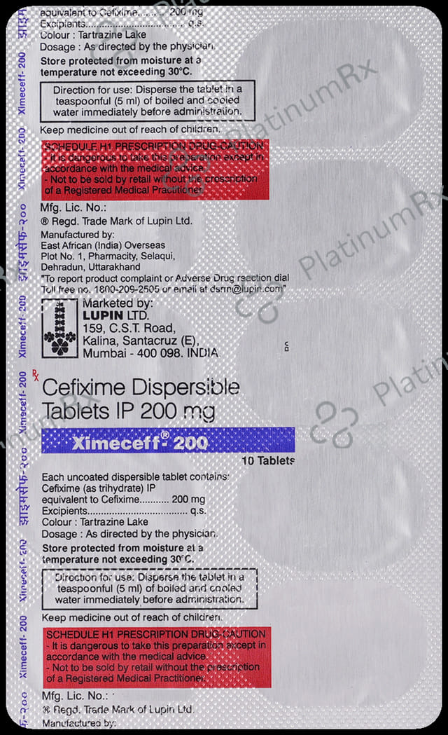 Ximeceff 200 Tablet DT