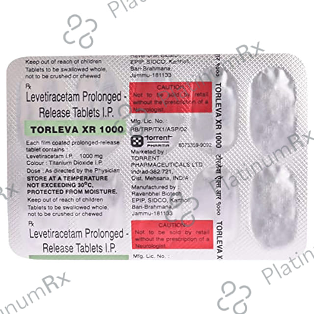 Torleva XR 1000mg Tablet PR 10s