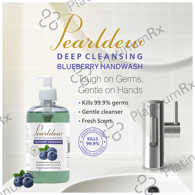 Pearldew Deep Cleansing Blueberry Handwash (500ml Each) 1 Bottle