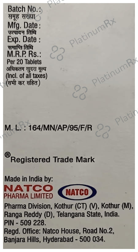 Tipanat 8.19/20mg Tablet 20s