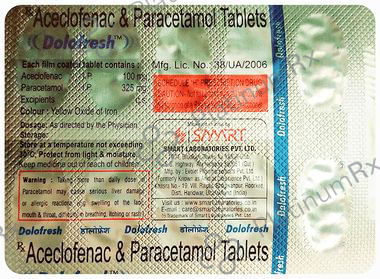 Dolofresh 100/325mg Tablet 10s