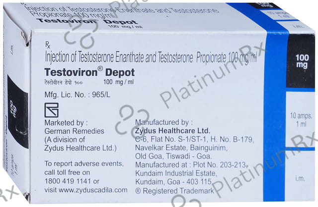 Testoviron Depot 100mg Injection 1ml