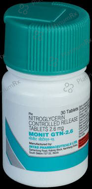 Monit GTN 2.6mg Tablet CR 30s