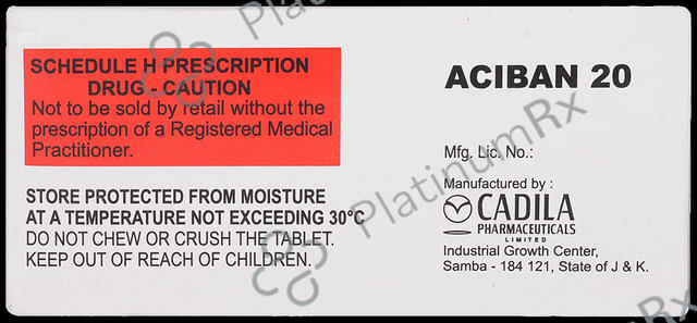 Aciban 20mg Tablet 10s
