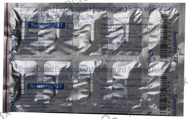 Sompraz IT 40/150mg Capsule SR 10s