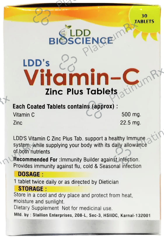 LDD Bioscience Vitamin-C Zinc Plus Tablet