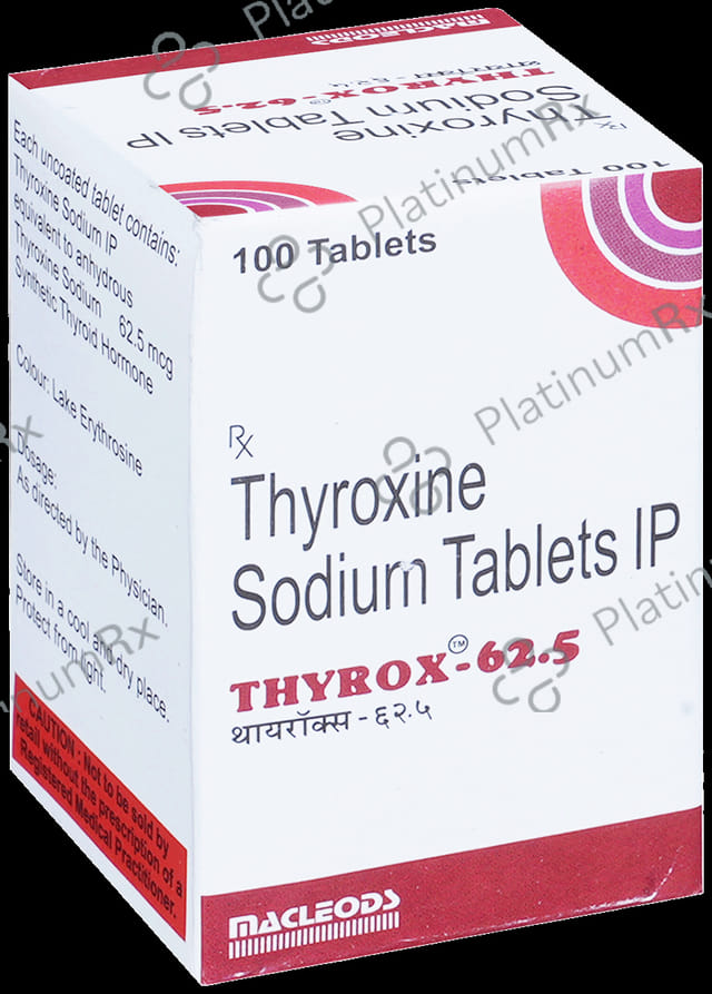Thyrox 62.5mcg Tablet 100s