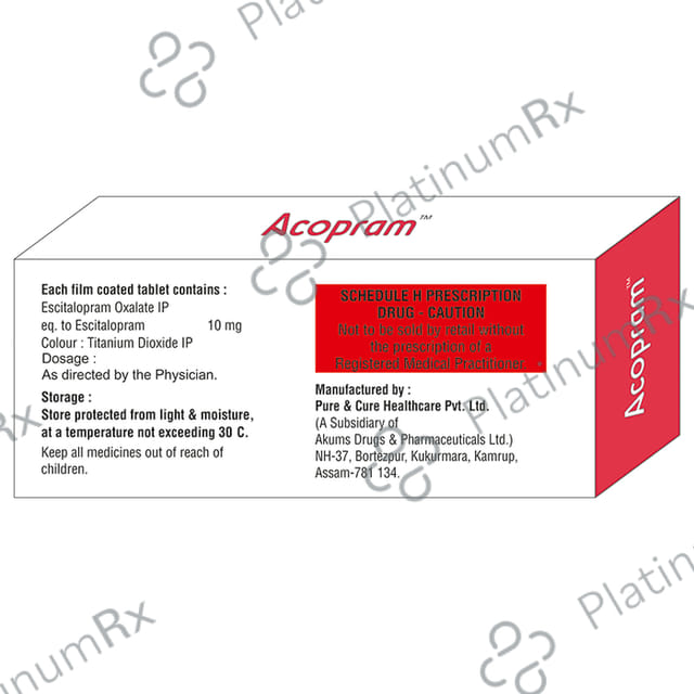 Acopram 10mg Tablet 10s