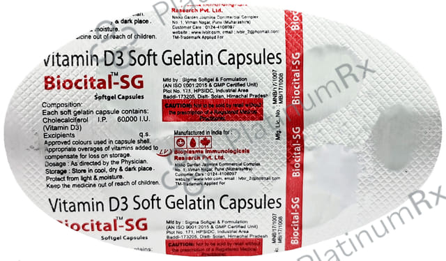 Biocital SG 60000IU Capsule 4s