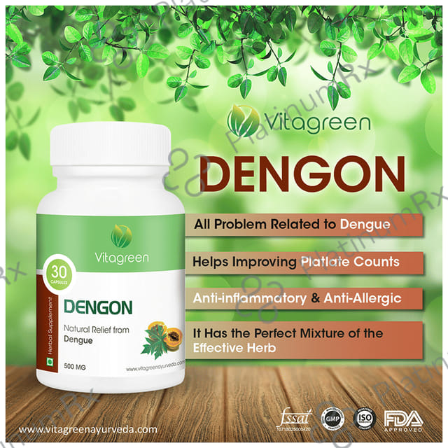 Vitagreen Dengon 500mg Capsule