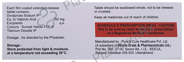 Dalex 250mg Tablet ER