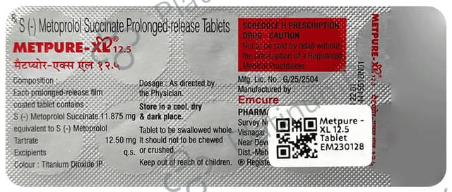 Metpure XL 12.5mg Tablet 10s