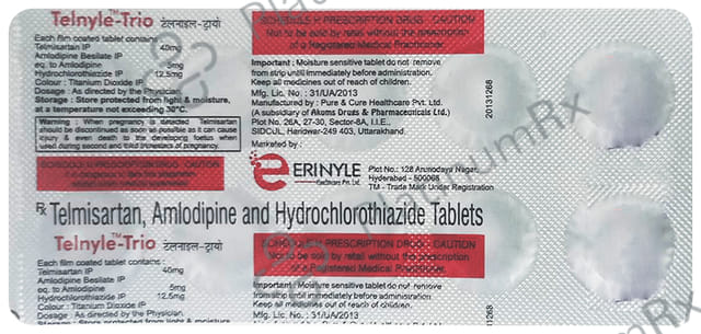 Telnyle Trio 40/5/12.5mg Tablet 10s