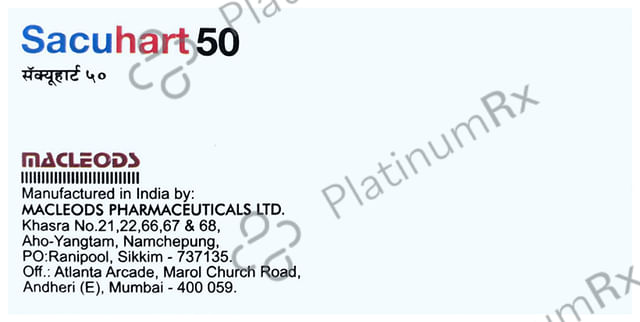Sacuhart 50mg Tablet 10s