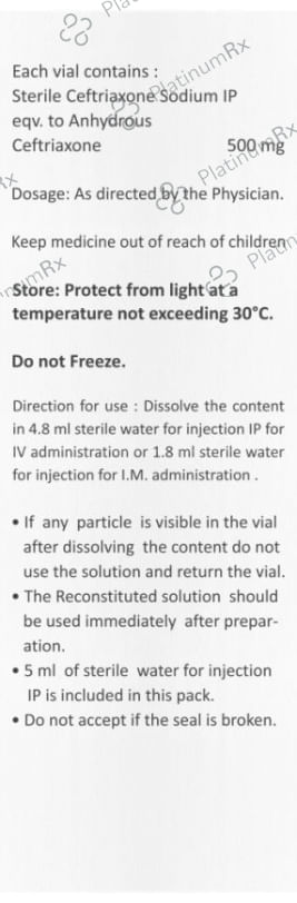 Ceftovil 500mg Injection