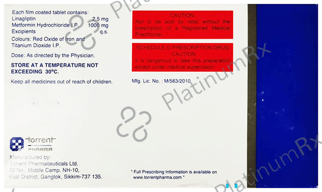 Linaxa M 2.5/1000mg Tablet 10s