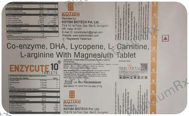 Enzycute 10 Tablet