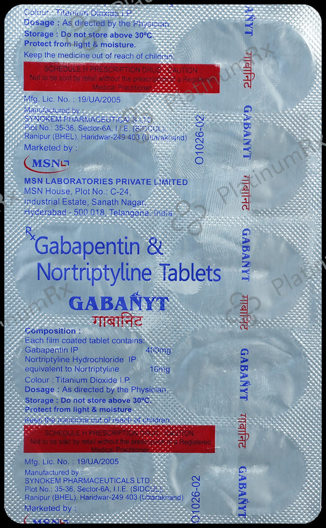Gabanyt 400/10mg Tablet 10s