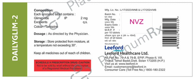 Dailyglim 2mg Tablet 10s
