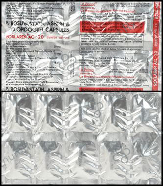 Roslaren AC 20/75/75mg Capsule 10s