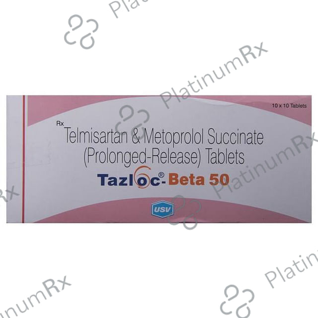 Tazloc Beta 50 50/40mg Tablet PR 10s