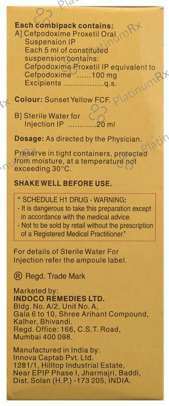 Oxipod 100mg Oral Suspension 30ml