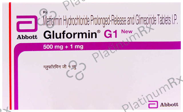 New Gluformin G 1/500mg Tablet PR 15s