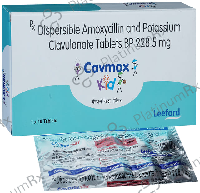 Cavmox Kid 200/28.5mg Tablet 10s