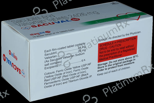 Sacuval 50 24/26mg Tablet 10s