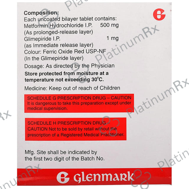 Glimulin MF 1/500mg Tablet PR 15s