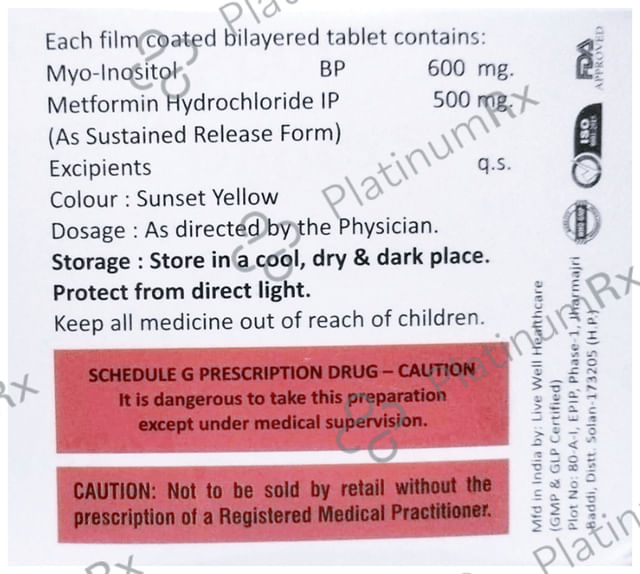 Pcocyst M 500/600mg Tablet SR 10s