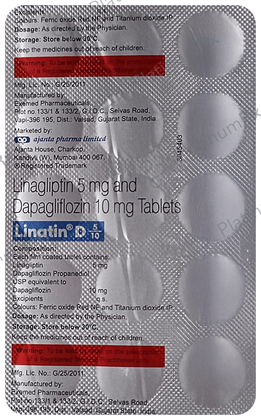 Linatin D 5/10mg Tablet 15s