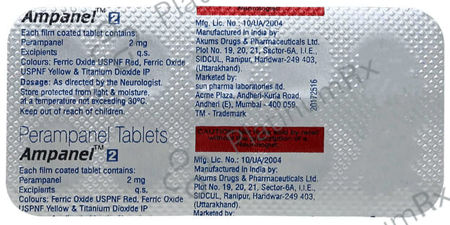 Ampanel 2mg Tablet 10s