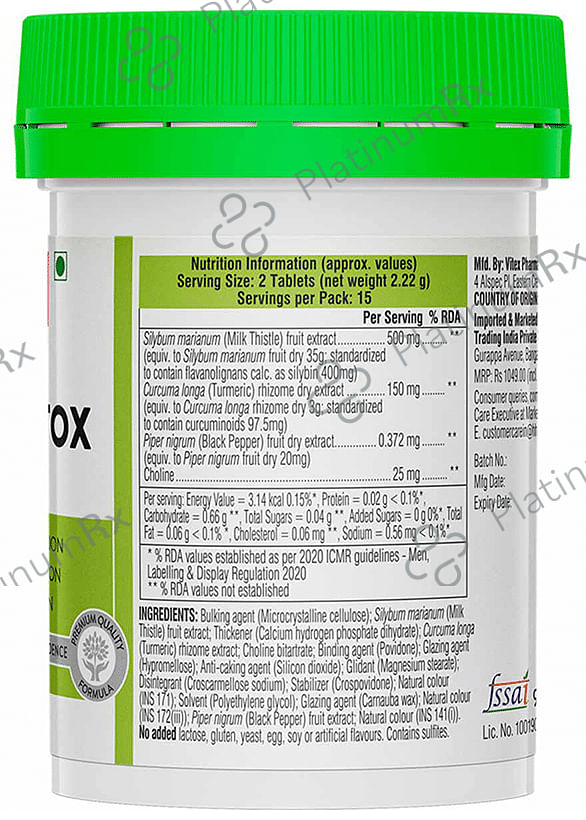 Swisse Ultiboost Liver Detox for Healthy Digestion & Liver Health - Tablet 30 tablets