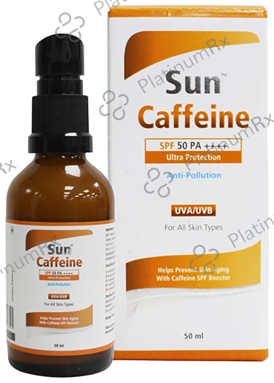 Sun Caffeine Sunscreen SPF 50 Lotion 50ml