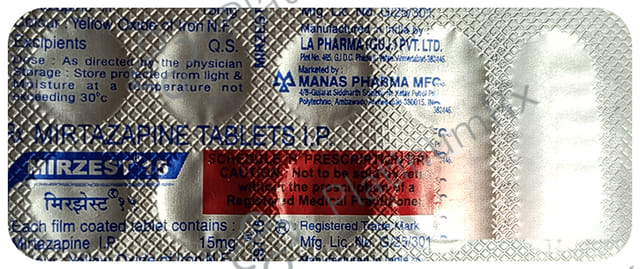 Mirzest 15mg Tablet
