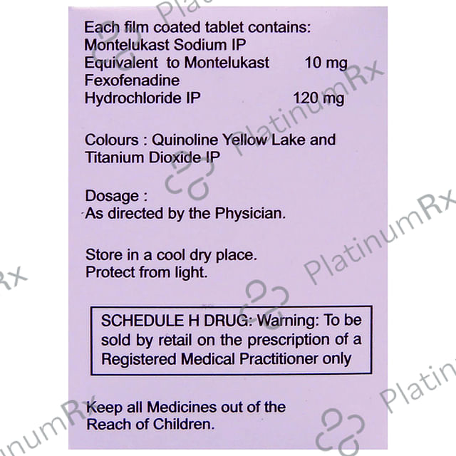 Montemac FX 120/10mg Tablet 10s