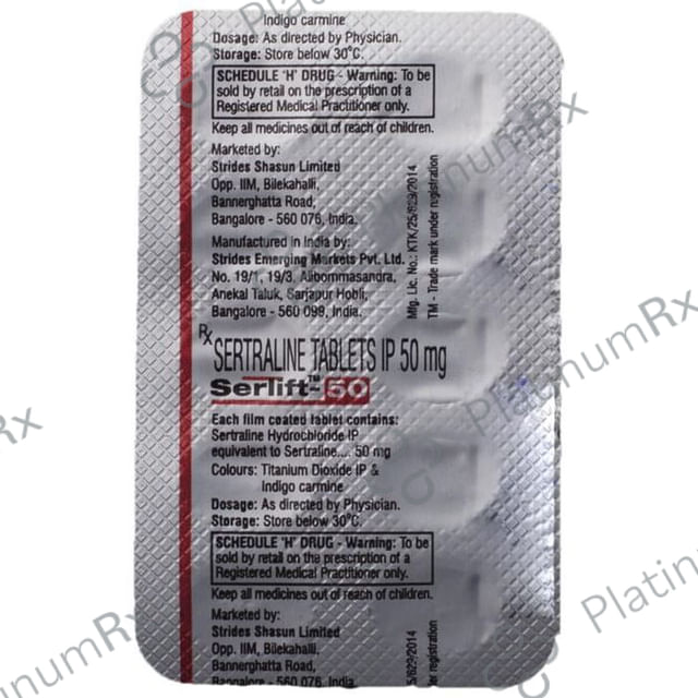 Serlift 50mg Tablet 10s