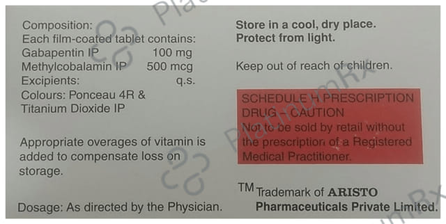 Gabaneuron 100/500mcg Tablet 15s