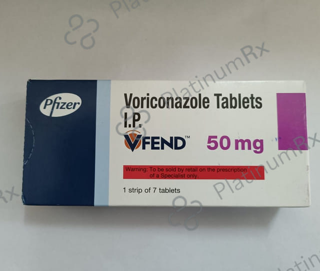 Vfend 50mg Tablet 7s