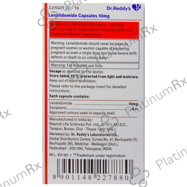 Lenangio 10mg Capsule 10s