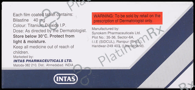 Bilert 40mg Tablet 10s