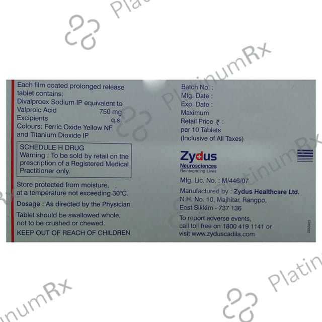 Divalpro 750mg Tablet 10s