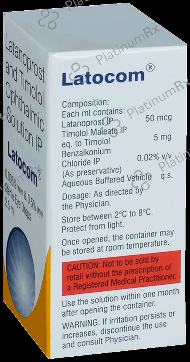 Latocom 50mcg/5mg Eye Drop 5ml