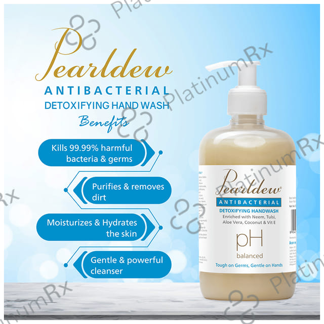 Pearldew Antibacterial Detoxifying Handwash (500ml Each) 1 Bottle