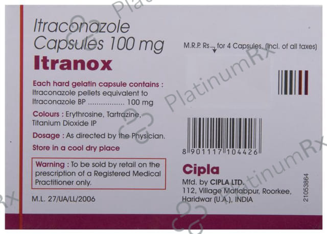 Itranox 100 Capsule 10 Capsule