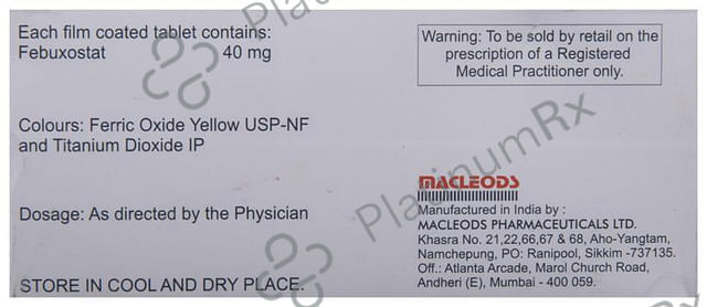 Febumac 40mg Tablet 10s