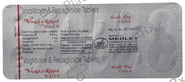 Vogli Rapid 0.3/1mg Tablet 10s