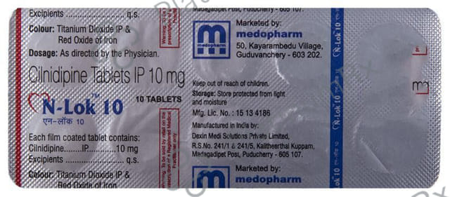 N Lok 10mg Tablet 10s